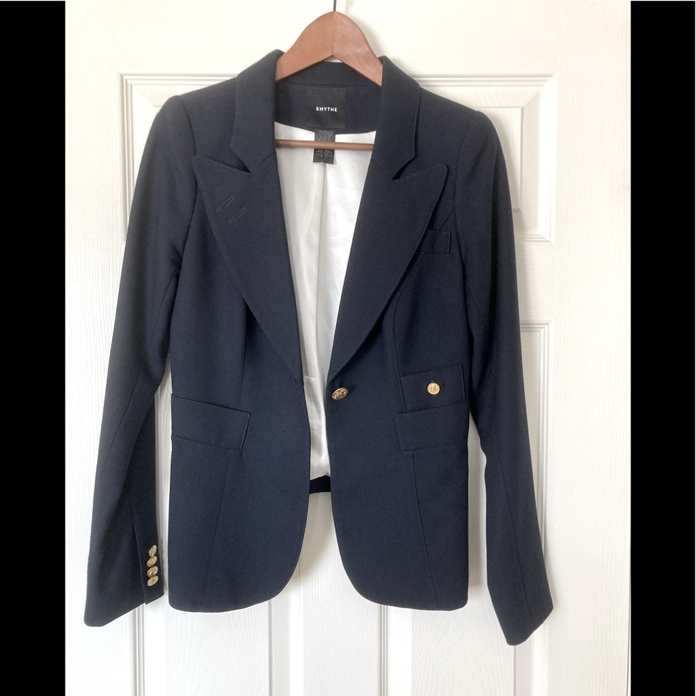Smythe navy duchess blazer 8